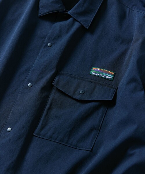 「FREAK'S STORE」 半袖シャツ MEDIUM ブラック メンズ_画像8