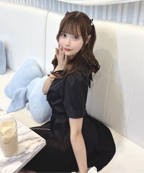 「one way」 半袖ワンピース FREE グレー レディース_画像2