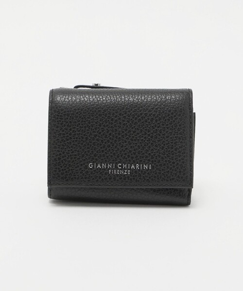 GIANNI CHIARINI ブラック三つ折り財布 GIANNI CHIARINI（ジャンニ キアリーニ） 財布 「GIANNI CHIARINI」三