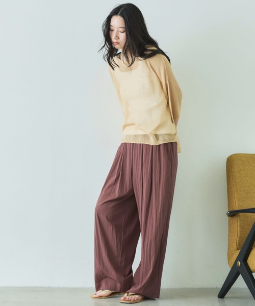 「DOUX ARCHIVES」 イージーパンツ FREE ピンク レディース_画像7