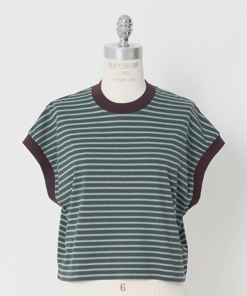 LOEFF（ロエフ） tシャツ 「LOEFF」スビンコットン ボーダー ワイド