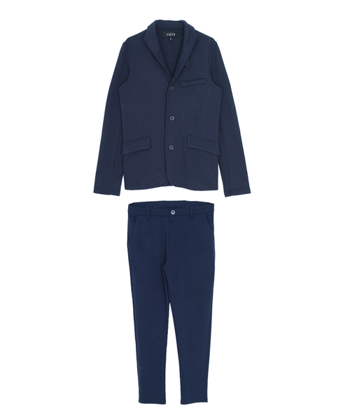 ITALIA フルジップジャケット＆パンツセット Mサイズ Vicci（ビッチ） セットアップ 「vicci/ヴィッチ」カルゼイタリアン