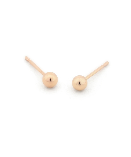 ピアス K18 ピンクゴールド ピアス （3mm） ESTELLE/エステール レディースの画像