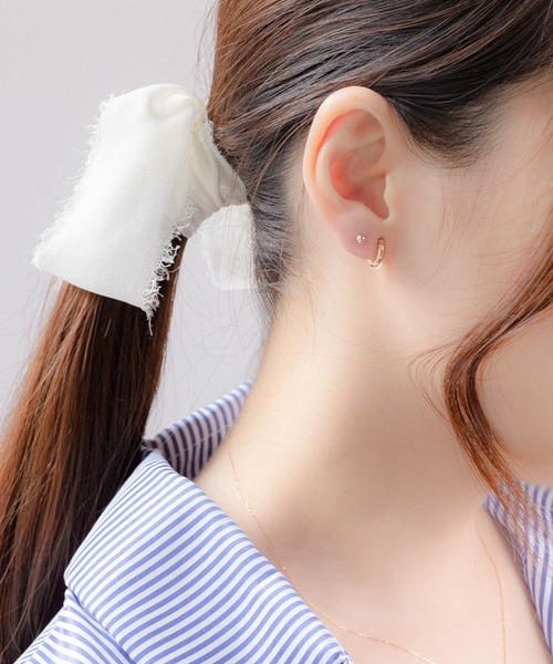 ピアス K18 ピンクゴールド ピアス （3mm） ESTELLE/エステール レディースの画像