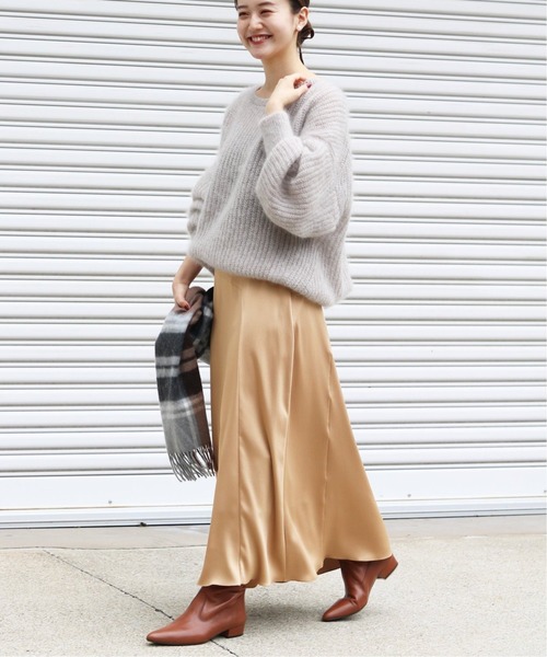 IENA（イエナ） ニット モヘヤ混ボートネックワイドプルオーバー