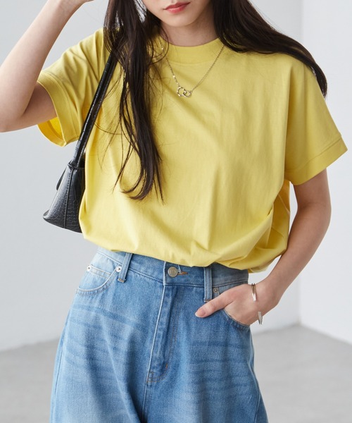tシャツ 「接触冷感/UVカット／コットン100％」ストウ柄 Tシャツ レディース UNTITLED tシャツ 「UVカット/接触冷感/吸水速乾/ストレッチ性