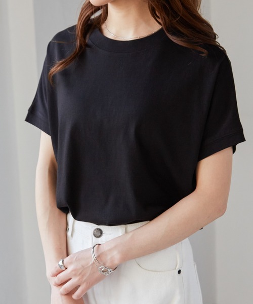 【美品】コーデ売り♡INED 接触冷感 無地Tシャツ＆メッシュベスト RANAN tシャツ 「Beautiful Cotton 綿100％」UVカット/接触冷感