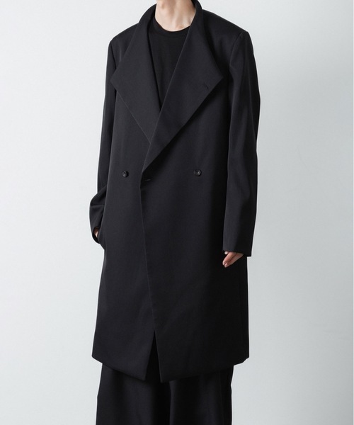 アトウ　ato チェスターコート　ブラック　46 ATO（アトウ） チェスターコート コート ADJUSTABLE CHESTER COAT