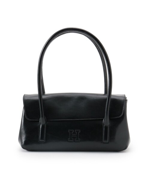 【美品】HIROFU ヒロフ ベリーナ レザー ハンドバッグ Hロゴ フォーマル HIROFU（ヒロフ） ハンドバッグ 「ベリーナ」レザーハンドバッグ S 本