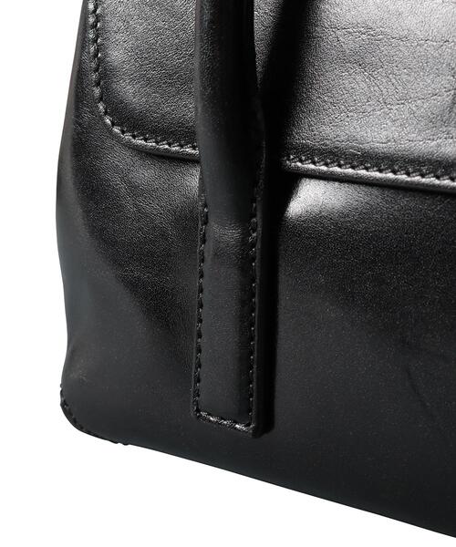 【美品】HIROFU ヒロフ ベリーナ レザー ハンドバッグ Hロゴ フォーマル HIROFU（ヒロフ） ハンドバッグ 「ベリーナ」レザーハンドバッグ S 本