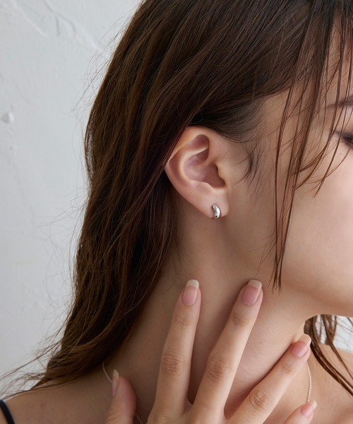 e.m. フープピアス 定価19800円 JUPITER ピアス 「K10」プランプフープピアス/ユニセックス/金属