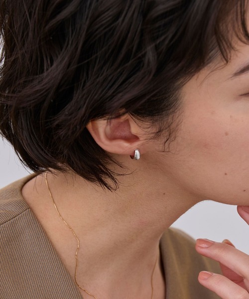 JUPITER ピアス 入学式 「K10」プランプフープピアス/ユニセックス