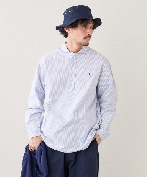 シャツ ブラウス 【GEVACO / ゲバコ】オックスフォードショールカラープルオーバー長袖シャツ|ZOZOTOWN |15