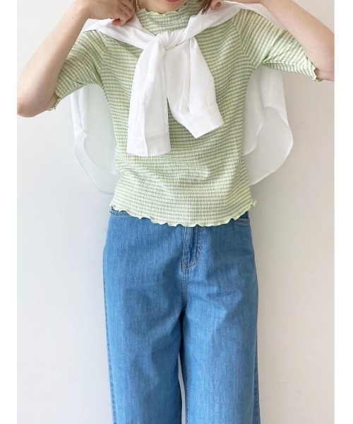 Tシャツ Tシャツ シャーリングギンガムチェックtシャツ Zozotown Paypayモール店 通販 Paypayモール