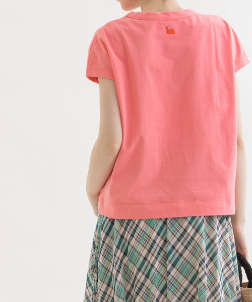 ノップドゥノッド nop de nod USコットンフレンチスリーブTシャツ （ライトピンク） nop de nod tシャツ USコットンフレンチスリーブTシャツ