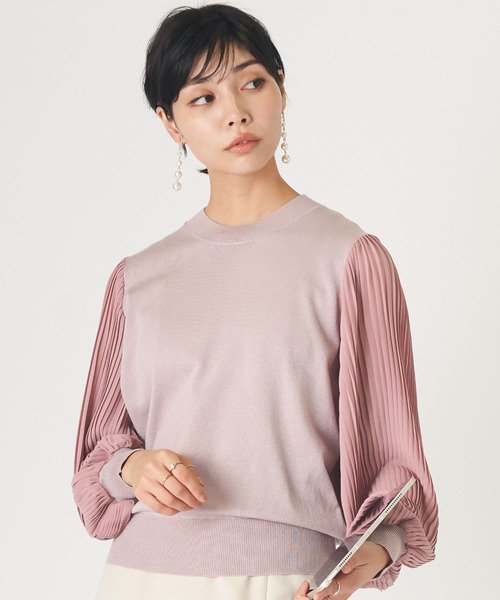 JETSET SOLO PLUS（ジェットセットソロプラス） ニット セーター プリーツスリーブコンビニット レディース : ZOZOTOWN ...