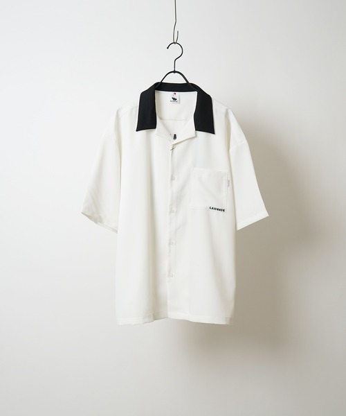 新品未使用　styling/ バックオープンシャツ WHT バックオープンシャツ