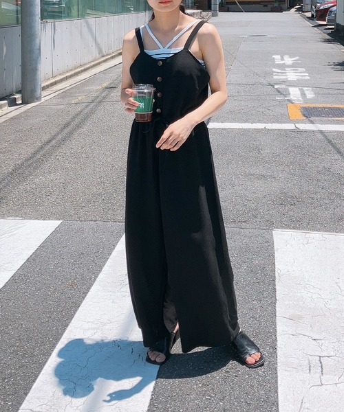 AS KNOW AS（アズノゥアズ） サロペット オーバーオール らくちん結ん 