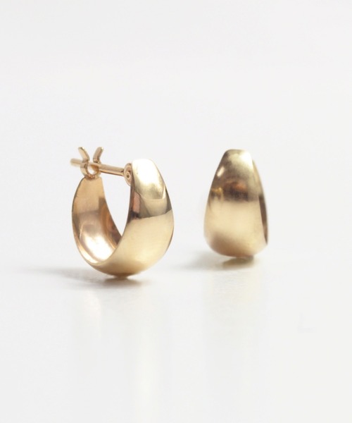 ピアス 「anq.」K10・ルナ リトルピアス レディースの画像