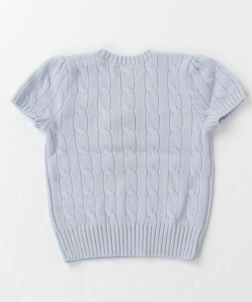 ケーブル ウールカシミヤ ショートスリーブ セーター | POLO