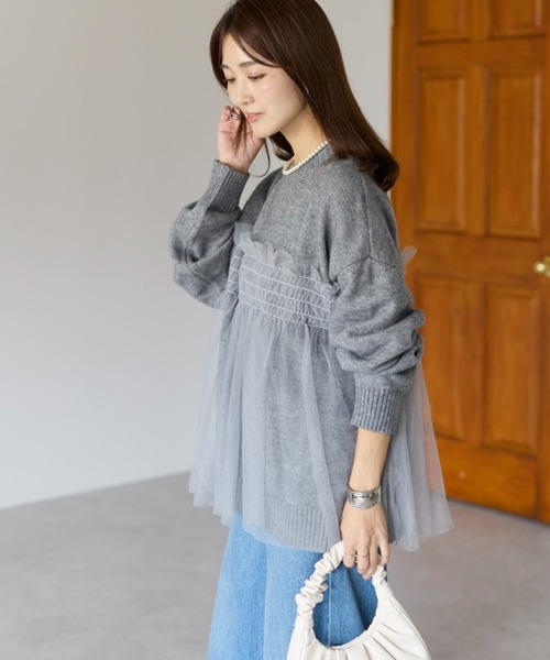 sakishimatokyo ニット セーター 新色追加「着映えトップス」アルパカ