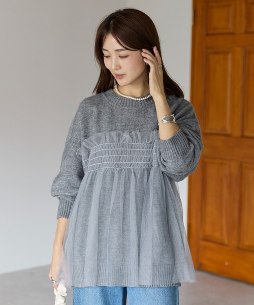 sakishimatokyo ニット セーター 新色追加「着映えトップス」アルパカ