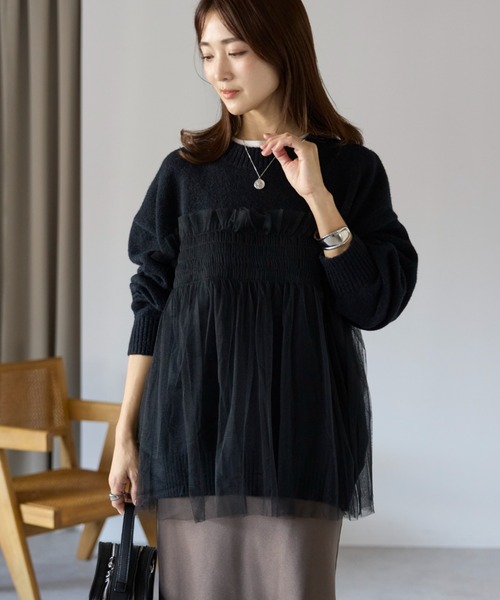 sakishimatokyo ニット セーター 新色追加「着映えトップス」アルパカ