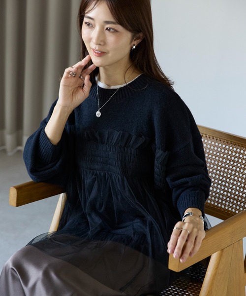 sakishimatokyo ニット セーター 新色追加「着映えトップス」アルパカ