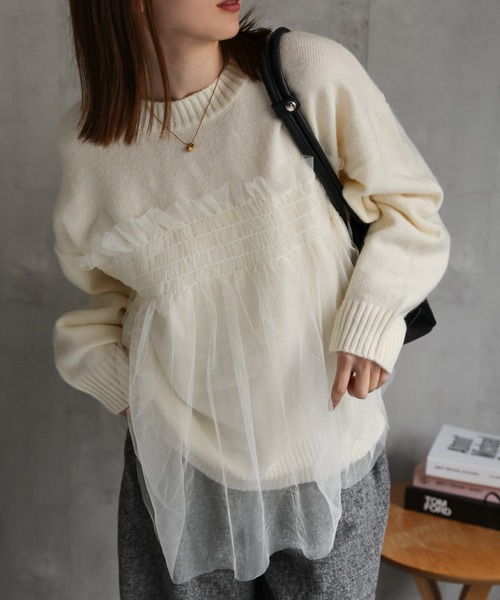 sakishimatokyo ニット セーター 新色追加「着映えトップス」アルパカ