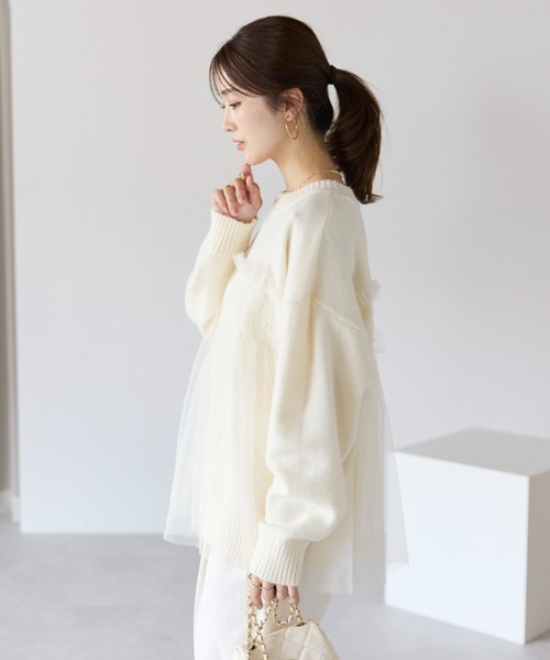 sakishimatokyo ニット セーター 新色追加「着映えトップス」アルパカ