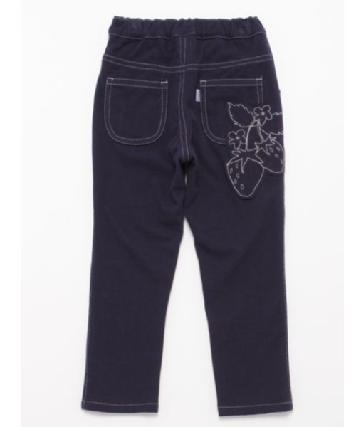 いちごアップリケデニムキュロット｜キッズ/ベビー/マタニティ 