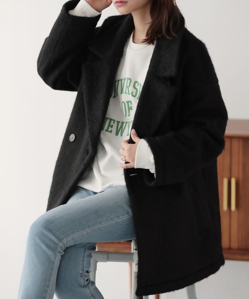 シャギーテーラードジャケット シャギーテーラードジャケット（その他アウター）｜KBF（ケイビーエフ