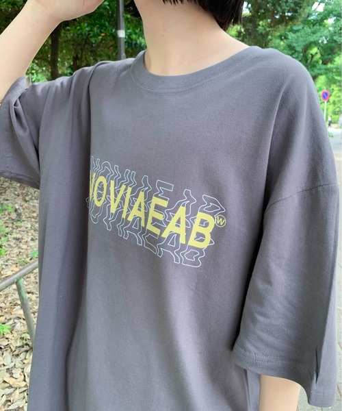 tシャツ オーバーシルエット ビッグバッグロゴプリントTシャツ