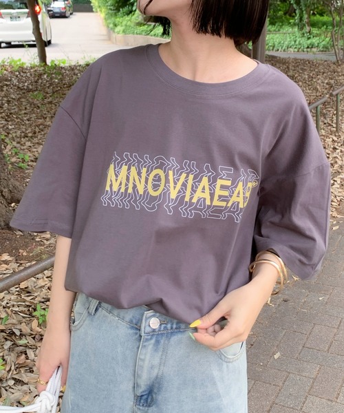 tシャツ オーバーシルエット ビッグバッグロゴプリントTシャツ