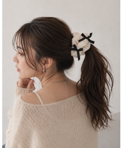 シュシュ 「HIKA」リボン付きシュシュ : ZOZOTOWN Yahoo!店 - 通販
