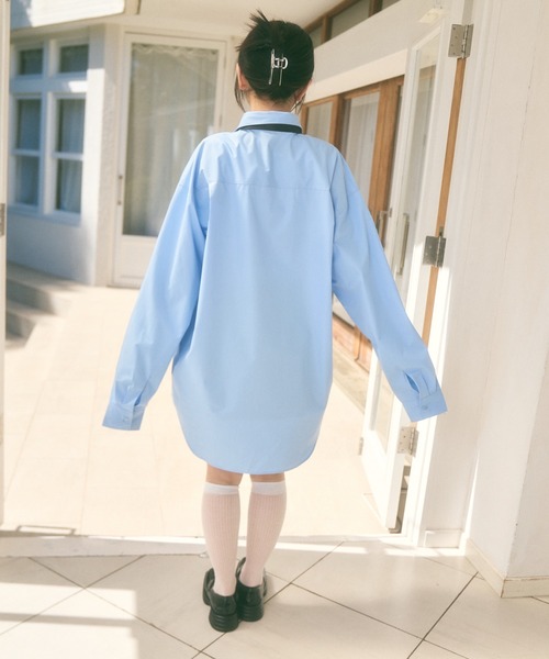 Ada. ブラウス シャツ 「Peachyyouth × Ada.」ポケット オーバー