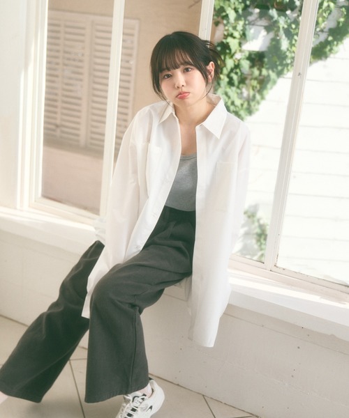 Ada. ブラウス シャツ 「Peachyyouth × Ada.」ポケット オーバー