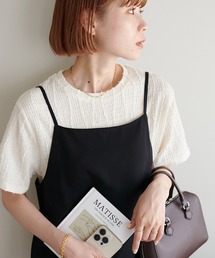 Discoat tシャツ 「WEB限定」ジャガード半袖T レディース