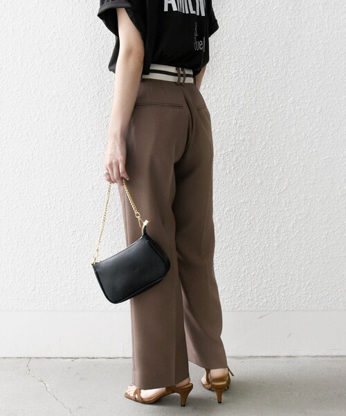 SHIPS any パンツ any:「洗濯機可能」オックス ウエスト ライン