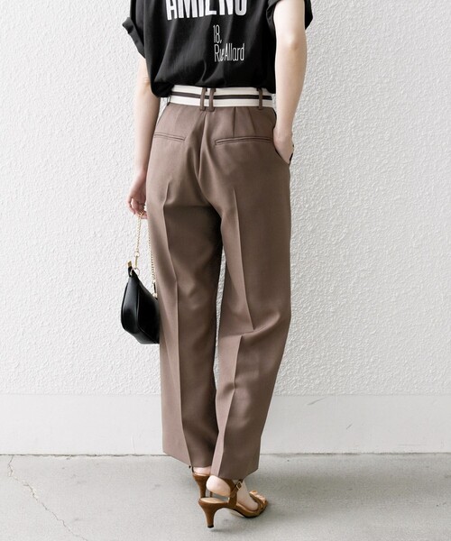 SHIPS any パンツ any:「洗濯機可能」オックス ウエスト ライン