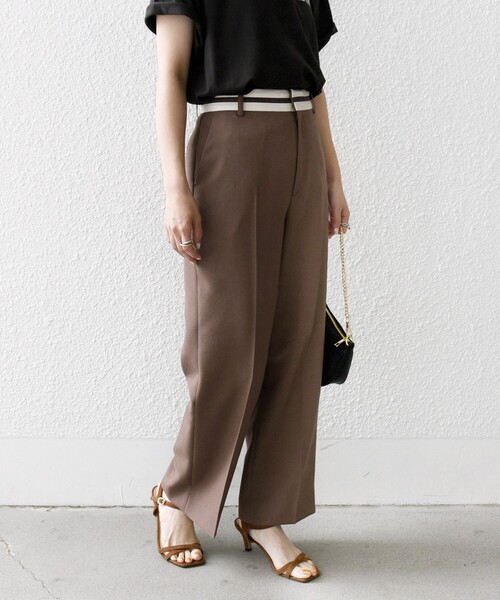 SHIPS any パンツ any:「洗濯機可能」オックス ウエスト ライン