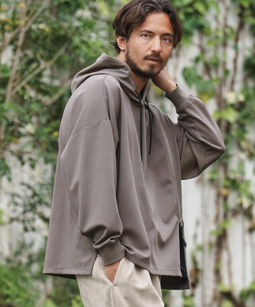 CAMBIO（カンビオ） パーカー mpa3501-Zipper Design Pullover Parka