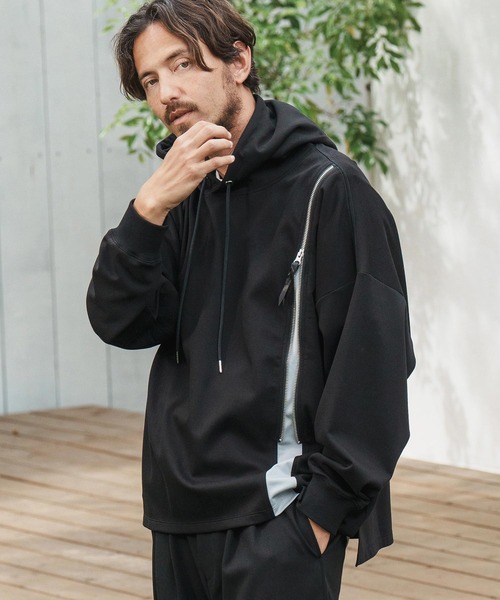 CAMBIO（カンビオ） パーカー mpa3501-Zipper Design Pullover Parka