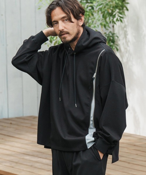 CAMBIO（カンビオ） パーカー mpa3501-Zipper Design Pullover Parka 
