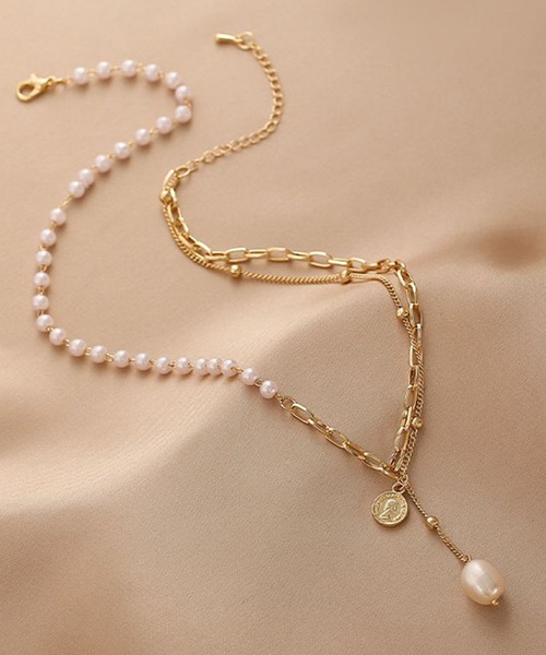 ネックレス2点 NO WAY（ノーウェイ）の「/2連ハートモチーフネックレス（ネックレス