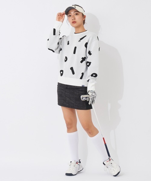 FILA GOLF ニット セーター 軽量ECOポリ クルーネックセーター