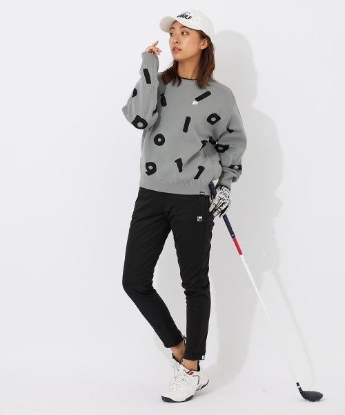 FILA GOLF ニット セーター 軽量ECOポリ クルーネックセーター