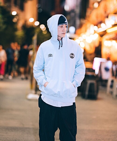 パーカー UMBRO/アンブロ SP Sweat Parka/別注 ロゴスウェットパーカー/フーディー メンズ