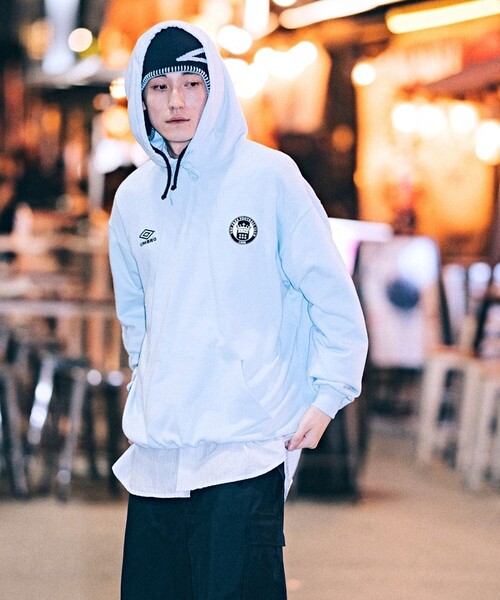 パーカー UMBRO/アンブロ SP Sweat Parka/別注 ロゴスウェットパーカー/フーディー メンズ