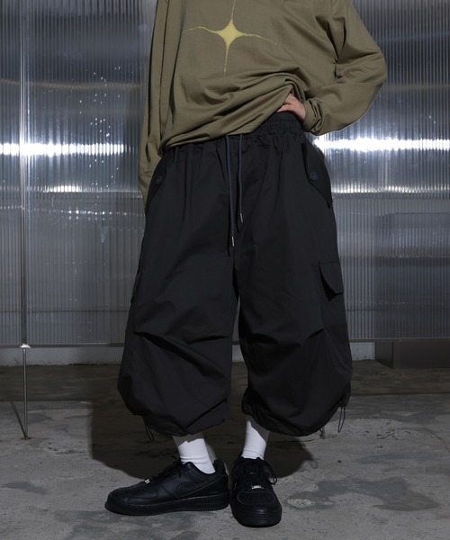 FOLLOWIN カーゴパンツ 「UNISEX」8部丈バミューダカーゴワイド